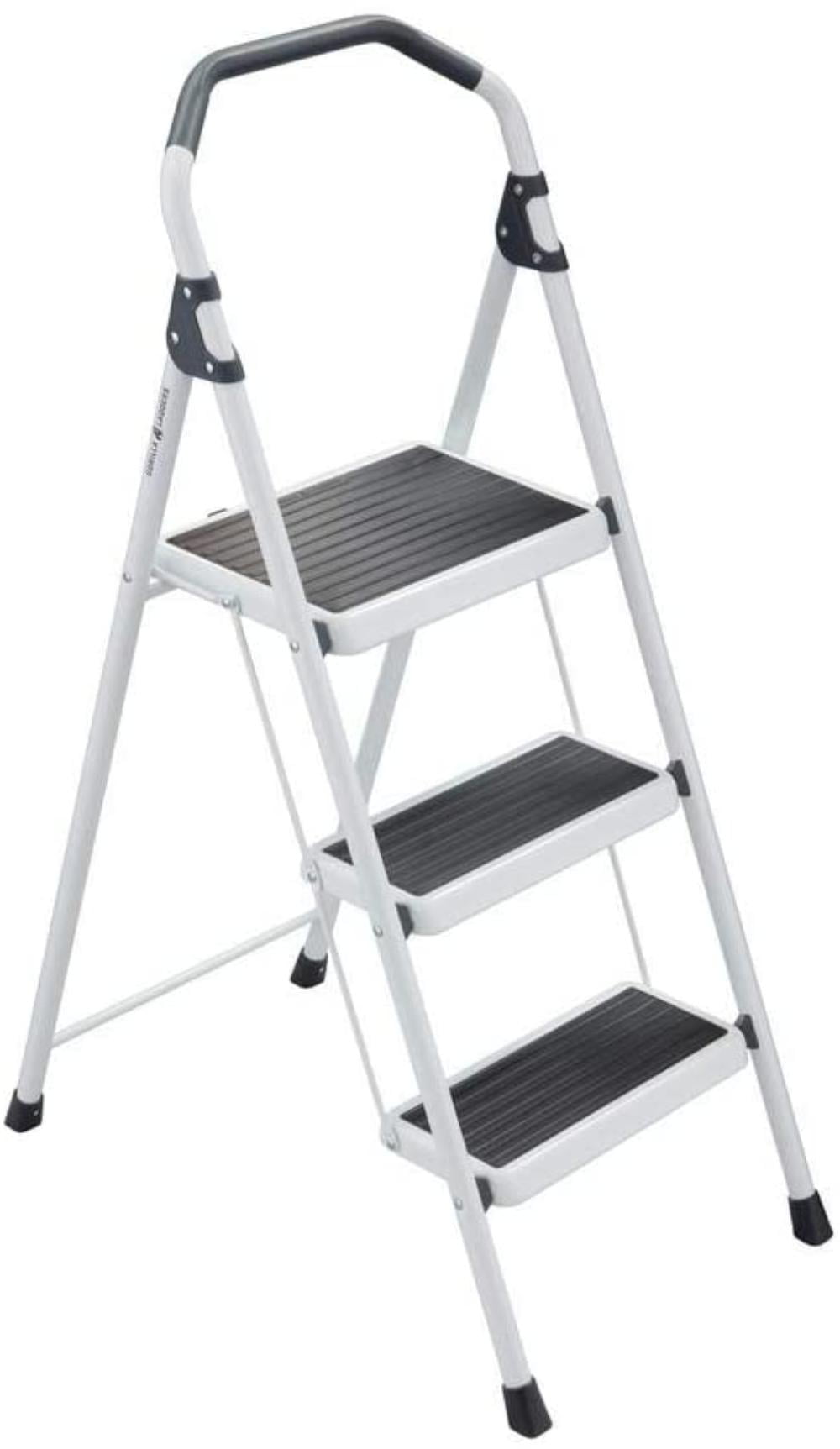 Gorilla Ladders 3Step Steel Lightweight Step Stool Ladder 225 lbs