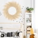 thumbnail image 2 of Corona de hierba de pampa artificial, decoración de hierba de pampas sintética para el hogar, decoración bohemia de otoño, decoración navideña moderna (beige, 1), 2 of 5