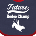 thumbnail image 4 of Inktastic Future Rodeo Champ Bull Rider Boys Baby Bib, 4 of 4