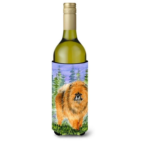 Caroline's Treasures SS8459LITERK Pomeranian Wine Bottle Hugger, Wine Bottle, multicolor