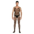 thumbnail image 1 of Intimates 1PC Sentiment Black Men's Out Hollowed Net, 1 of 9