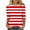 3/4 sleeve shirts clearance Red, variant on BSDJILFG 3/4 Sleeve Tops for Women Red Striped Shirt Loose Fit Tunics Crew Neck Pullover Blouse ,Sizes S-3XL