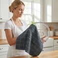 thumbnail image 5 of Unique Bargains 2Pcs Highly Absorbent Cotton Reusable Dish Cloths Dark Grey 25" x 15", 5 of 6