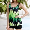 thumbnail image 4 of qelini Triangle Bikini Set for Women High Waist Swimsuits Hawaiian Print Swimwear Summer Vocation, 4 of 6