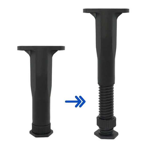 Bgsha Support de Poutre de Lit Fixateur de Pied Télescopique Réglable Pied de Meuble en Plastique Support de Charge Inférieure Outils