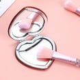 thumbnail image 2 of Compact Folding Makeup Mirror Butterfly/ Heart Shaped Magnifying Mini Vanity Mirror, Portable Travel Makeup Mirror Double-Sided Cute Glitter Cosmetic Mirror for Women Home Office Valentine's Day, 2 of 7