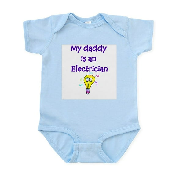 CafePress - My Daddy Is An Electrician Infant Bodysuit - Baby Light Bodysuit, Size Newborn - 24 Months