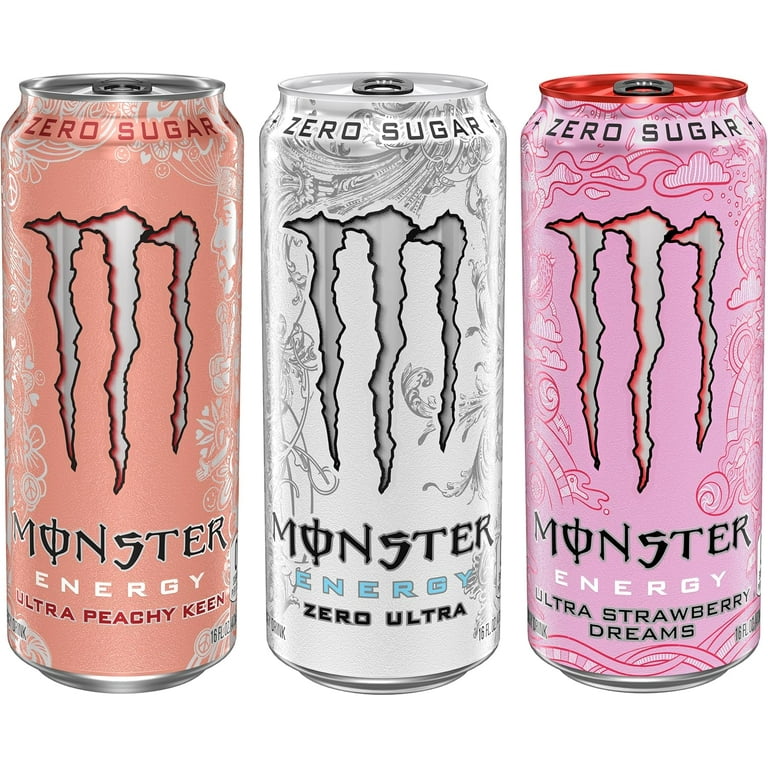 Monster Energy Ultra 3 Flavor Variety Pack, Zero Ultra, Ultra 