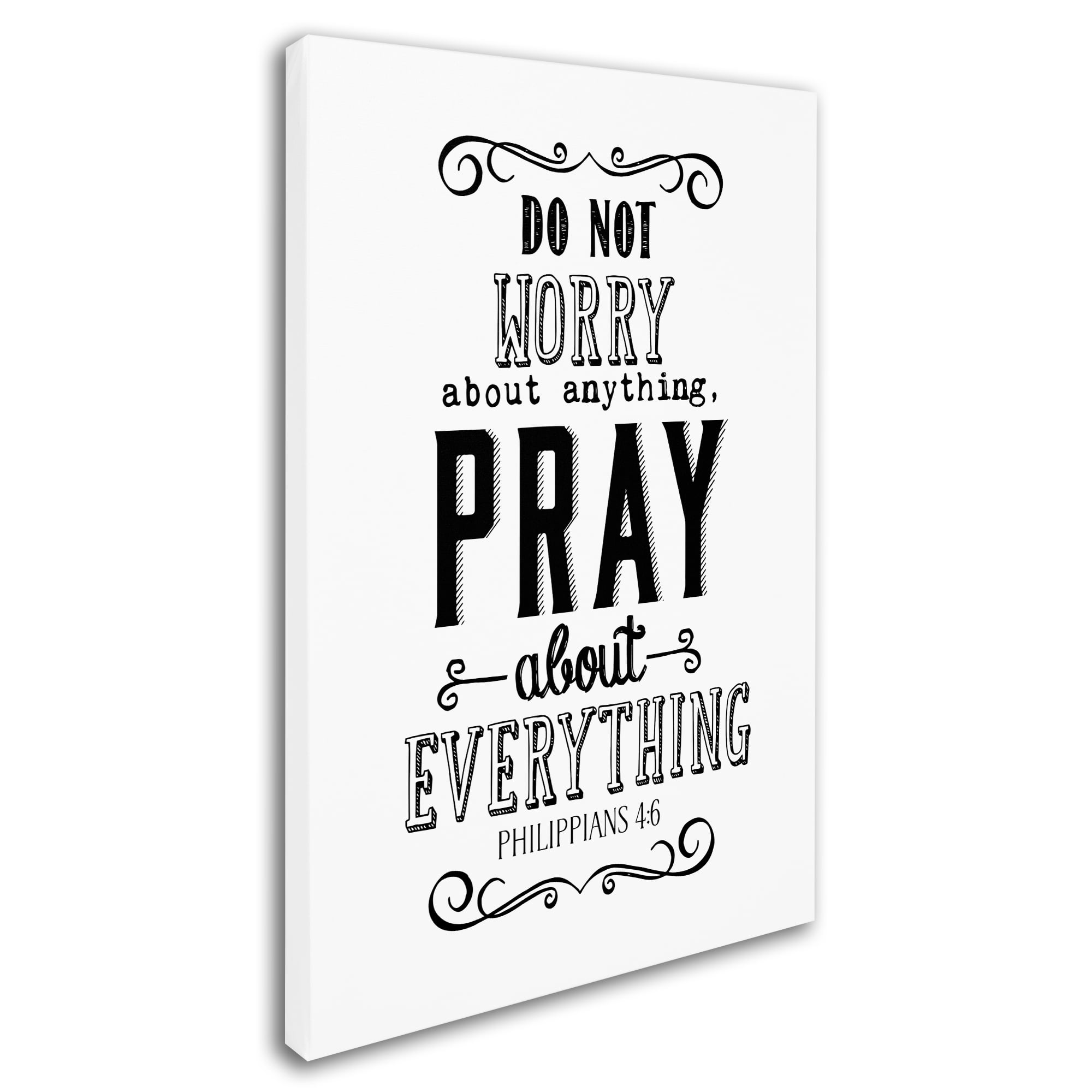 Trademark Fine Art 'Pray About Everything' Canvas Art by Marcee Duggar