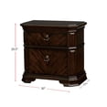 thumbnail image 3 of Simple Relax Wooden Nightstand in Espresso Finish, 3 of 5