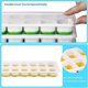 thumbnail image 3 of Bandeja para cubitos de hielo, juego de 4 moldes para cubitos de hielo con tapa, 14 bandejas para cubitos de hielo de silicona, sin BPA, 3 of 5