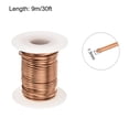 thumbnail image 2 of Uxcell Alambre Magnético de 1.5mm 30ft Alambre de Cobre Esmaltado Bobina de Alambre de Magnetización 150gramos 155C, 2 of 6