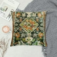 thumbnail image 2 of Nawypu Throw Pillow Cover, Vintage Boho Pillow Cover Ethnic Square Persian Pillowcase for Decorate Home Bed Sofa, Green Orange Decorative Pillow Cases, 2 of 5