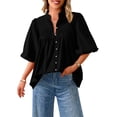 thumbnail image 1 of Remera PRETTYGARDEN 2025 Verano Holgada Negra M, 1 of 9