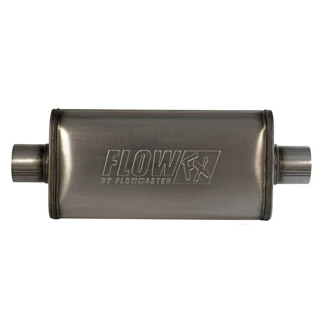Flowmaster Silencieux d'Échappement 71249 FlowFX; Universel; 9 Pouces de Large; Entrée Centrale Unique 3 Pouces; Sortie Centrale Unique 3 Pouces; Longueur de 24 Pouces