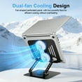 thumbnail image 3 of Doulami Laptop Stand for Desk Adjustable Computer Stand with 360° Rotating Base Aluminum Foldable Computer Holder, 3 of 10
