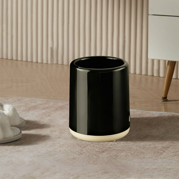 Cubo de basura de plástico de doble capa de alta gama, gran capacidad, alta apariencia, adecuado para sala de estar, cocina, dormitorio