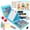 Blue, variant on KINSPORY 290 Pack Drawing Coloring Art Set with Double-Side Trifold Art Easel, Creative Supplies Gift for Artists Beginners Kids Boys Girls (Pink)