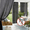 Black, variant on NICETOWN 2 Panels White Mosquito Net Outdoor Curtains for Patio, Waterproof Sheer Tulle Rod Pocket Mesh Shield Drapes, W118 x L98
