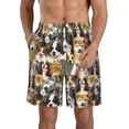 thumbnail image 1 of Balery Cute Dog Traje de Baño Estilo Hawaiano para Hombre, Shorts de Secado Rápido con Bolsillos-XX-Large, 1 of 6