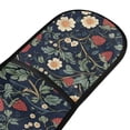 thumbnail image 4 of Yayeee Double Oven Mitt Kitchen Heat Resistant Baking 35" x7" Quilted Cotton Glove, Floral Raspberry Pattern, 4 of 6