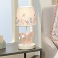 thumbnail image 5 of Lambs & Ivy Baby Blooms Pink Butterfly Nursery Lamp with Floral Shade & Bulb, 5 of 6