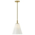 thumbnail image 2 of 83717LCB Lark Honey - 12W 1 LED Small Pendant-14 Inches Tall and 11 Inches Wide-Lacquered Brass Finish, 2 of 12