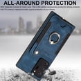 thumbnail image 7 of Note 20 Ultra Case,Card Holder Wallet for Galaxy Note 20 Ultra 5G Case,Ring Holder Stand,RFID-Blocking,Wrist Strap,Camera Protector,Leather Protective  Flip Cover Phone Cases 2023 (Blue), 7 of 7