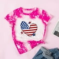 thumbnail image 2 of Odeerbi Independence Day Mother Daughter Matching Outfits Patriotic Shirt for Girls Parent Child Summer 2025 Fashion Mother's Day Short Sleeve T-shirt Hot Pink, 2 of 9