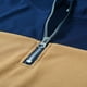 thumbnail image 4 of Blusa y camisa de cuello alto de manga larga para hombre, estilo británico, estilo retro, con cremallera, manga larga, jersey de temperamento, blusa de poliéster para hombre, 4 of 8