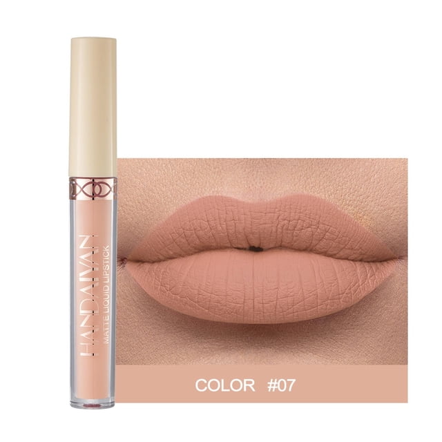 Brillo de labios HUOGUO Matte Velvet 12 colores, 2,5 ml, resistente al agua
