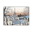 thumbnail image 3 of RYLABLUE Montmartre à Paris avec Tour Eiffel Jeté Couverture Lit Canapé Couverture 58x80 pouces, 3 of 3