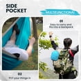 thumbnail image 5 of KOYMISKU Camping Hammock, 440 lbs Lightweight Portable Hammock with Tree Straps & Carry Bag for Hiking Beach Travel, 5 of 8