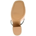 thumbnail image 5 of Journee Womens Heiddy Open Square Toe Block Heel Sandals, 5 of 8