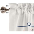 thumbnail image 5 of Country Star Live Laugh Love 3 Piece Kitchen Curtains Tiers and Valances Set, Rustic Berries Pine Cones Red Plaid Rod Pocket Short Window Treatment Tiers Curtains Panel and Valance for Cafe Bathroom, 5 of 5