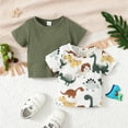 thumbnail image 3 of NZRVAWS Toddler Baby Boys T-Shirt 2 Years Boys Short Sleeve Dinosaur Top 3 Years Baby Boys Summer Clothes 2 Pieces, 3 of 8
