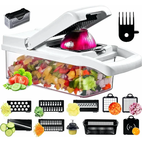 15-In-1 Vegetable Fruit Chopper Cutter Food Onion Veggie Dicer Slicer Kitchen