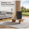 thumbnail image 3 of DARKIRON Dehumidifier for Home, 1000 Sq.Ft Quiet Dehumidifier with Auto Shut Off & 7 Color Ambient Light, Ideal for Livingroom Bedroom Basement(Black), 3 of 8