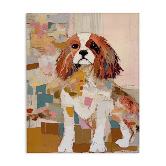 Stupell Industries Eclectic Spaniel Dog Abstraction Canvas Art, 30 x 40, by Irena Orlov