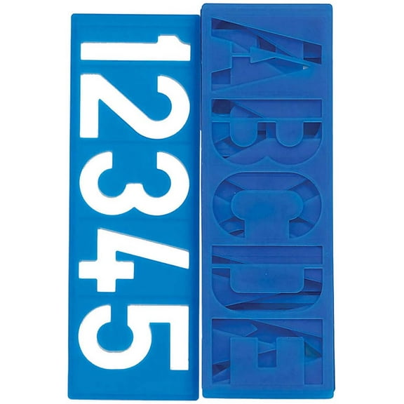 8 Piece Stencils for 4" Letters, Numbers & Symbols (ToolUSA: CR-71027)