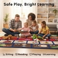 thumbnail image 2 of SAFECASTLE ABC Picture Phonics Alphabet Educational Area Rug for Kids 7'8" x 10'4" Preschool & Classroom Learning Carpet with Upper and Lowercase Letters, Rug for Early Learning, Daycare & Playrooms, 2 of 7