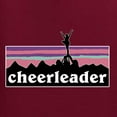 thumbnail image 5 of Wild Bobby Cheerleader Silhouette Girl Sports Women Graphic Tee, Maroon, X-Large, 5 of 5