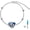 I Love You Forever Urn Bracelet, variant on Heart Urn Bracelet for Ashes 925 Sterling Silver Cremation Holds Loved One's Ashes for Women Memorial Keepsake Beangle Embellished with Crystals from Austria