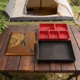 thumbnail image 1 of Caja bento japonesa reutilizable, bandeja para servir refrigerios, portador de alimentos, caja bento tradicional para hogar, negocios, picnic, 6 cuadrícula, 1 of 8