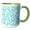 Green/White, variant on 3drose, Colorful Mosaic Pattern Background - Abstract Vector Graphic, 11oz Two-tone Yellow Mug