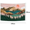 thumbnail image 4 of Wall Tapestry Decorative Print Nature Mountain Wall Carpet Beach Throw Blanket, 4 of 10