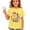 AB55 Yellow, variant on Bainana Teen Girl'S Back-To-School T Shirts Graphic Print Short Sleeve Crew Neck Tops Casual Comfortable Kids Summer Everyday Wear Outfits For Age 3-13 Years