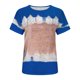 thumbnail image 4 of Blusas para las Mujeres Casual Impreso Cuello Redondo Manga Corta Camiseta Top, Tops Cortos para las Mujeres Primavera Verano, 4 of 5