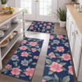 thumbnail image 2 of Pioneer Flower Floral Print Pattern Kitchen Rugs Sets Of 3,Kitchen Runner Rugs Non Skid Washable,Decorative Kitchen Floor Mats for Kitchen,Sink,Laundry,17"x30"+ 17"x47" + 17"x59", 2 of 6