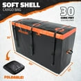 thumbnail image 2 of Mockins 30 Cu Ft. Orange Waterproof Cargo Bag (60" x 24" x 36") with 6 Packing Cubes(29"x23"x12"), Lock and Straps, 2 of 8